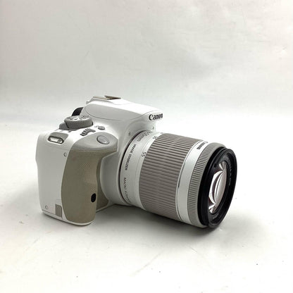 【全額返金保証】【最速発送】Canon デジタル一眼 EOS KISS X7 EF-S18-55 IS STM レンズキット ホワイト 美品 動作確認済
