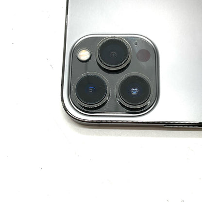 【全額返金保証】【最速発送】Apple iPhone iPhone 13 Pro Max 256GB グラファイト au 白ロム 動作確認済 80%