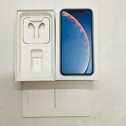 【全額返金保証】【最速発送】Apple iPhone iPhone XR 128GB ブルー au SIMフリー 白ロム 動作確認済 79%
