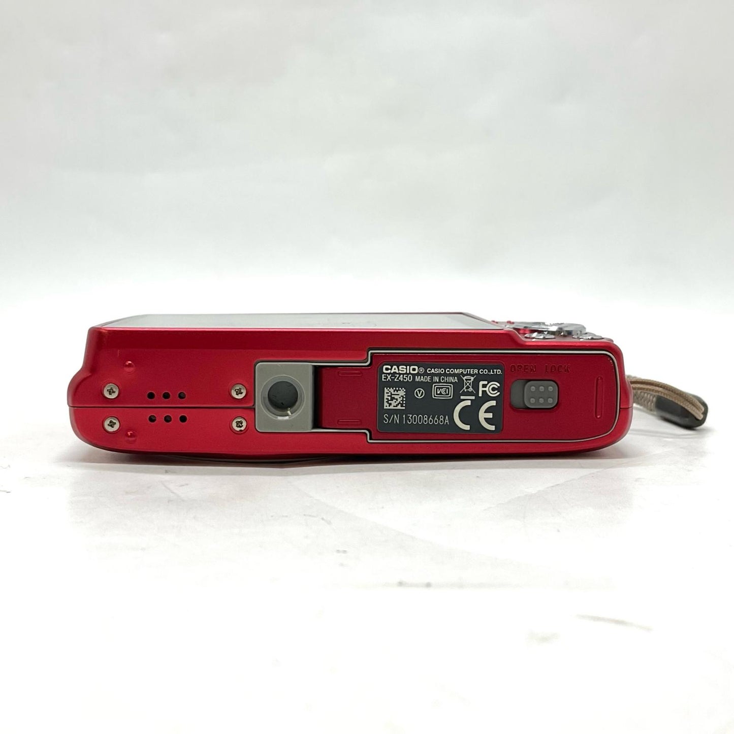 【全額返金保証】【最速発送】CASIO コンパクトデジタルカメラ EXILIM EX-Z450 コンパクトデジタルカメラ レッド 動作確認済