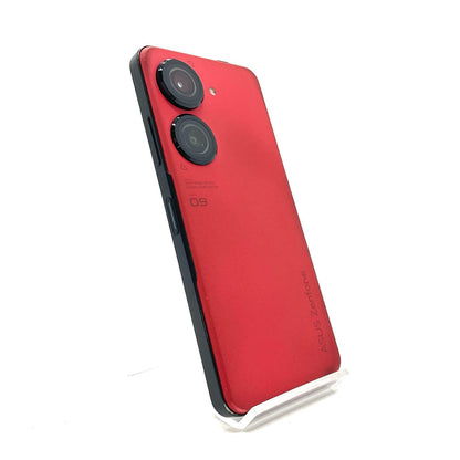 【全額返金保証】【最速発送】ASUS Zenfone9 128GB サンセットレッド SIMフリー AI2202 白ロム 動作確認済