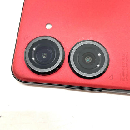【全額返金保証】【最速発送】ASUS Zenfone9 128GB サンセットレッド SIMフリー AI2202 白ロム 動作確認済