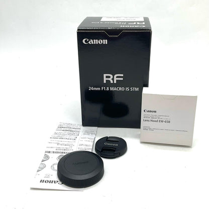【全額返金保証】【最速発送】Canon RF24mm F1.8 MACRO IS STM 美品 動作確認済