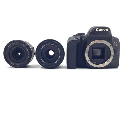 【全額返金保証】【最速発送】Canon デジタル一眼 EOS Kiss X10i ダブルズームキット ブラック 美品 動作確認済