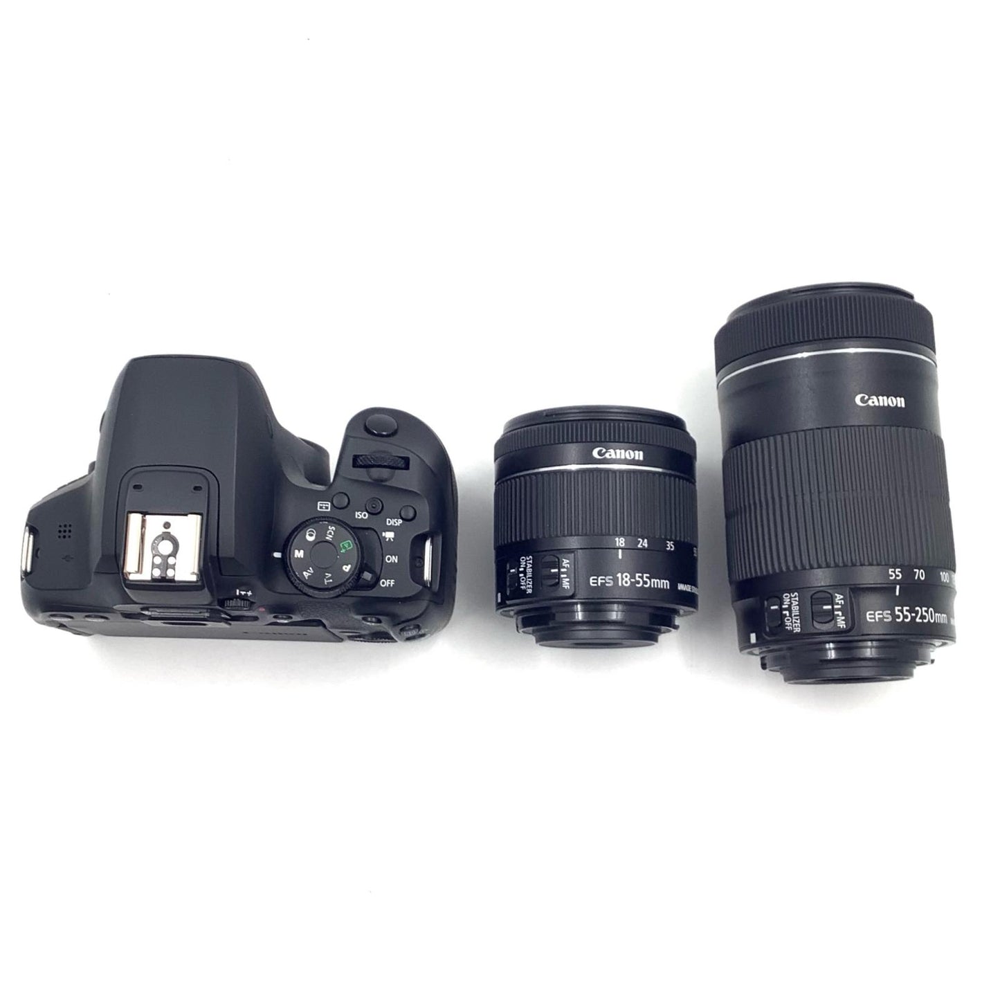 【全額返金保証】【最速発送】Canon デジタル一眼 EOS Kiss X10i ダブルズームキット ブラック 美品 動作確認済