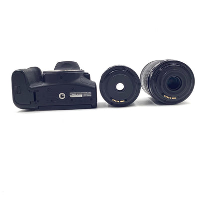 【全額返金保証】【最速発送】Canon デジタル一眼 EOS Kiss X10i ダブルズームキット ブラック 美品 動作確認済