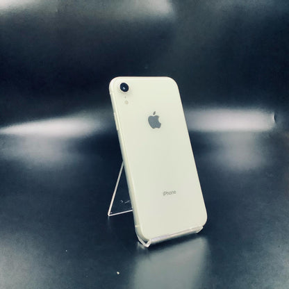 【全額返金保証】【最速発送】Apple iPhone iPhone XR 64GB ホワイト Softbank 白ロム 動作確認済 80%