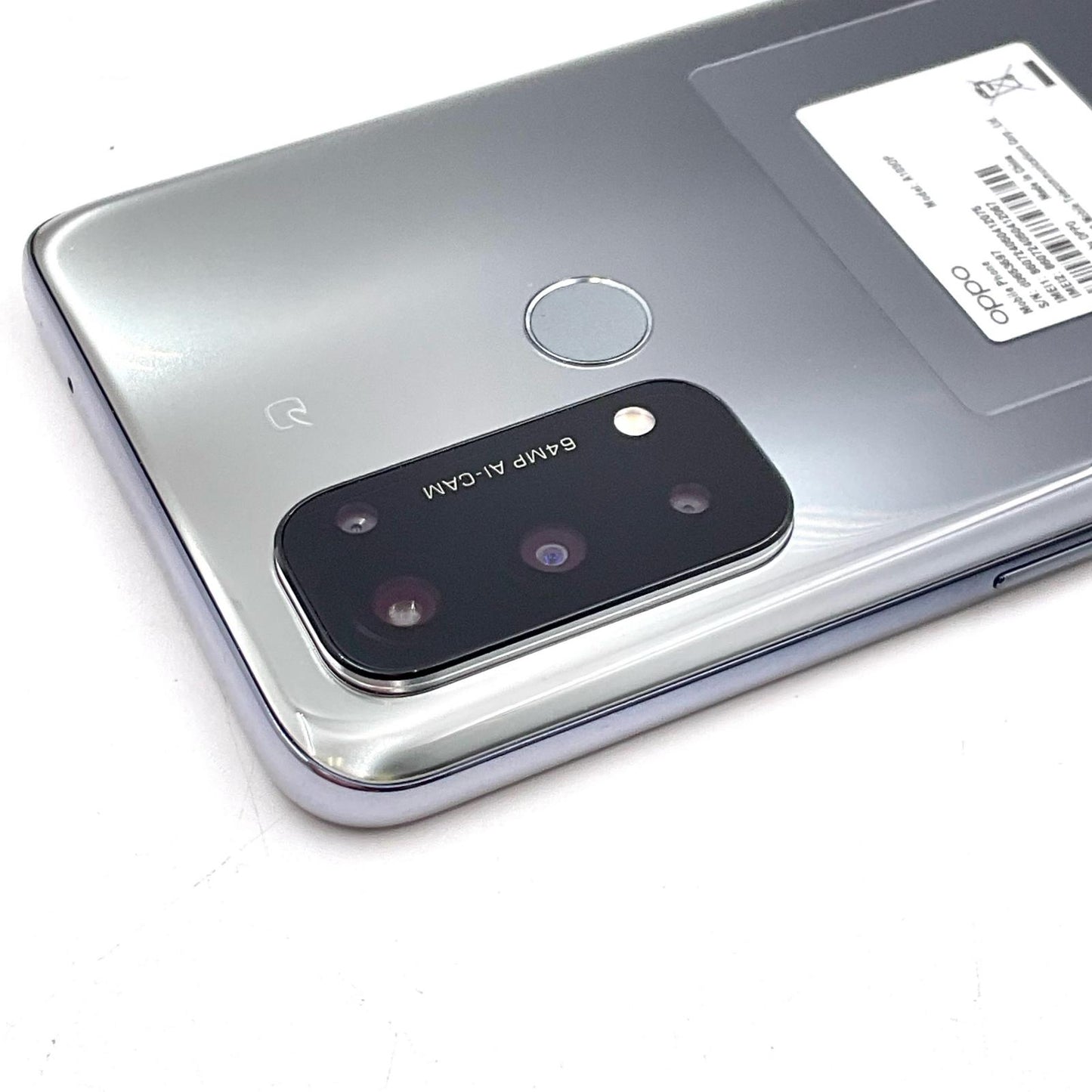 【全額返金保証】【最速発送】OPPO Reno 5 A 128GB シルバーブラック Softbank A103OP 白ロム 超美品 動作確認済