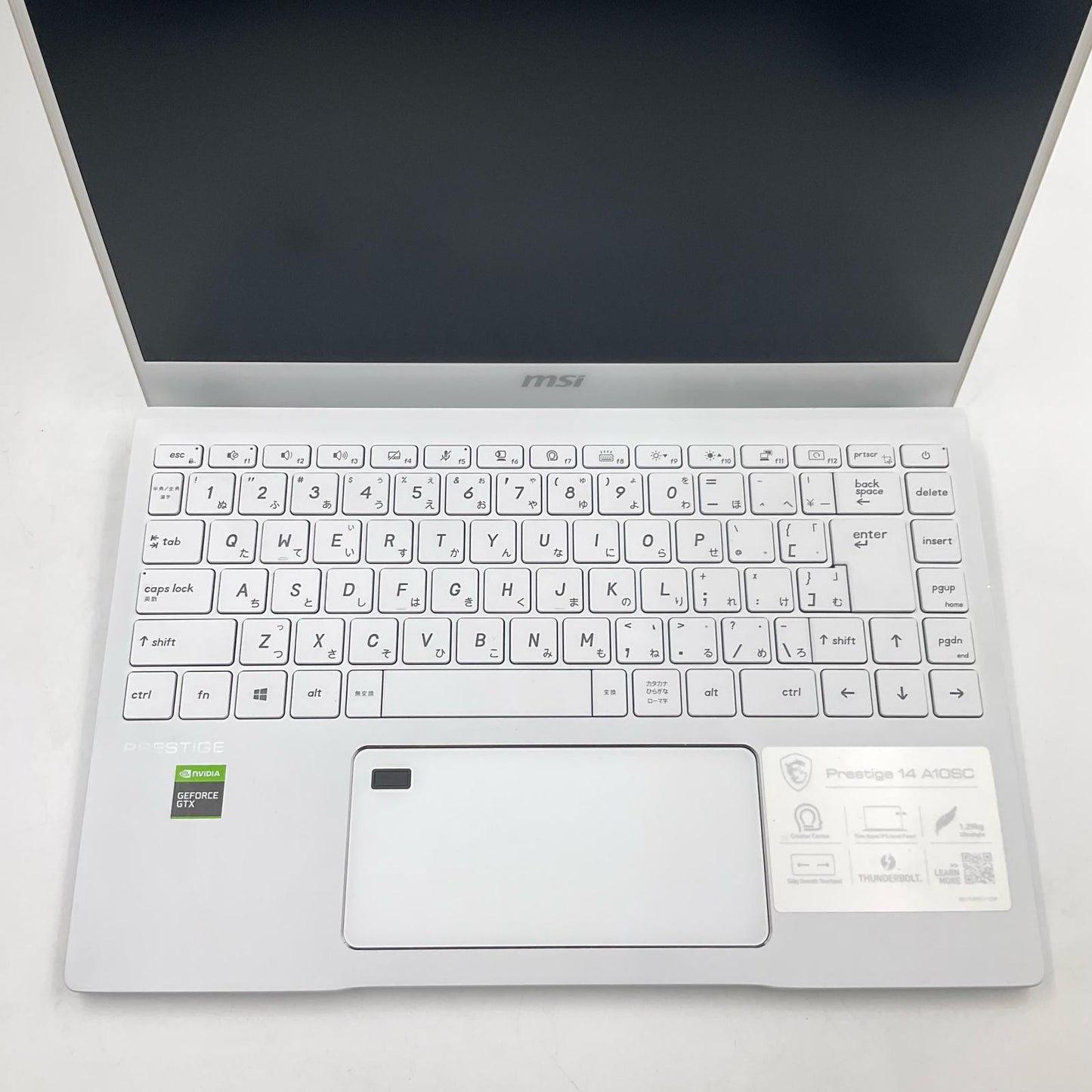 【最速発送】MSI Prestige 14 A10SC Intel(R) Core(TM) i7-10710U CPU @ 1.10GHz 16GB M.2 SSD 512GB NVIDIA GeForce GTX 1650 with Max-Q Design 58.4%【難有】