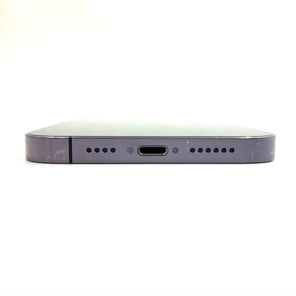 【全額返金保証】【最速発送】Apple iPhone iPhone 14 Pro Max 128GB Deep Purple au SIMフリー 白ロム 動作確認済 92%