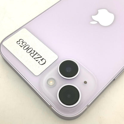 【全額返金保証】【最速発送】Apple iPhone iPhone 14 Plus 128GB Purple au SIMフリー 白ロム 動作確認済 100%