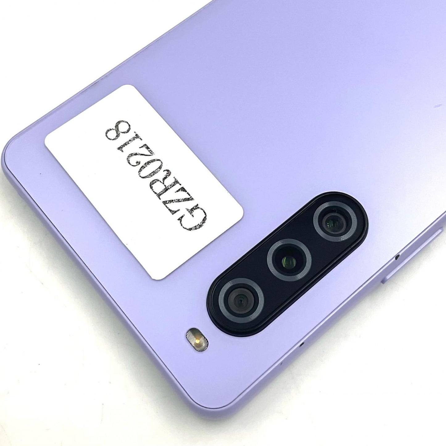 【最速発送】 Xperia 10 V 128GB パープル系 au SIMフリー SOG11 白ロム【難有】