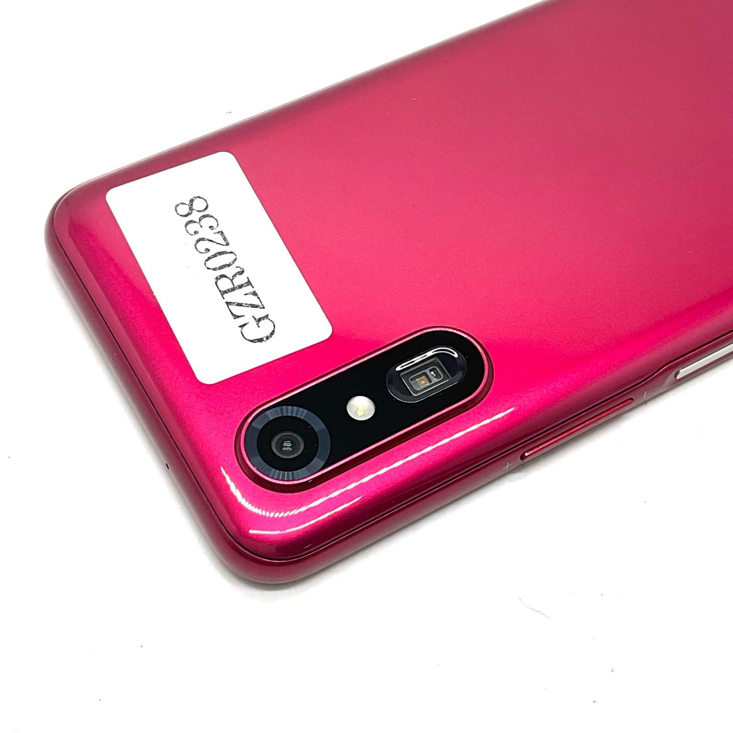 【最速発送】 らくらくスマートフォン Lite 64GB レッド系 au SIMフリー MR01 白ロム【難有】