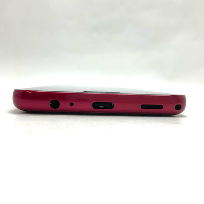 【最速発送】 らくらくスマートフォン Lite 64GB レッド系 au SIMフリー MR01 白ロム【難有】