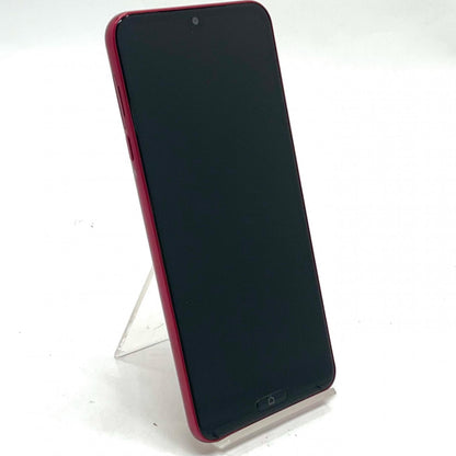 【最速発送】 らくらくスマートフォン Lite 64GB レッド系 au SIMフリー MR01 白ロム【難有】