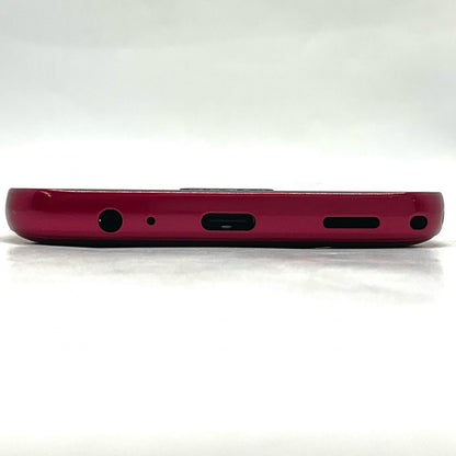 【最速発送】 らくらくスマートフォン Lite 64GB レッド系 au SIMフリー MR01 白ロム【難有】