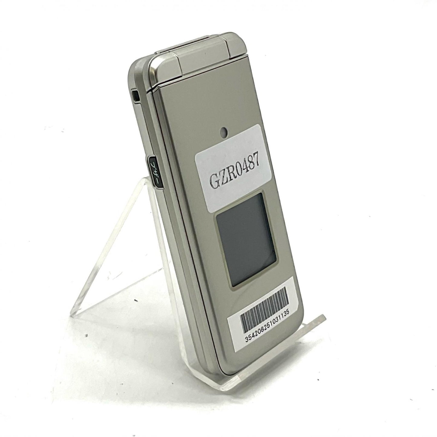 【最速発送】 かんたんケータイ 8GB ゴールド系 au SIMフリー KYF41 白ロム【難有】
