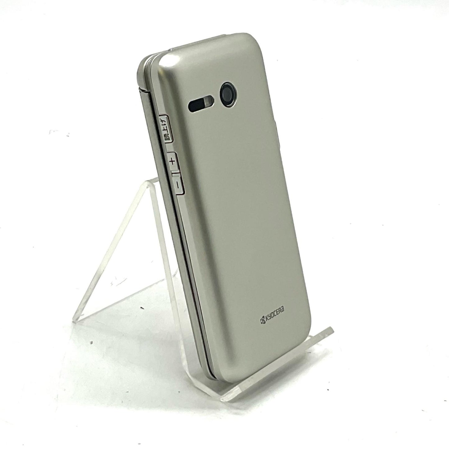 【最速発送】 かんたんケータイ 8GB ゴールド系 au SIMフリー KYF41 白ロム【難有】