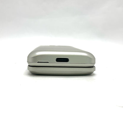 【最速発送】 かんたんケータイ 8GB ゴールド系 au SIMフリー KYF41 白ロム【難有】