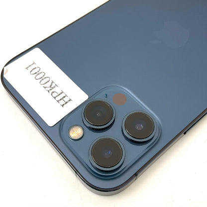 【全額返金保証】【最速発送】Apple iPhone iPhone 12 Pro Max 128GB Pacific Blue softbank SIMフリー 白ロム 動作確認済 76%