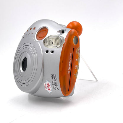 【全額返金保証】【最速発送】FUJIFILM instax mini 20 「チェキ」[オレンジ] 美品 動作確認済