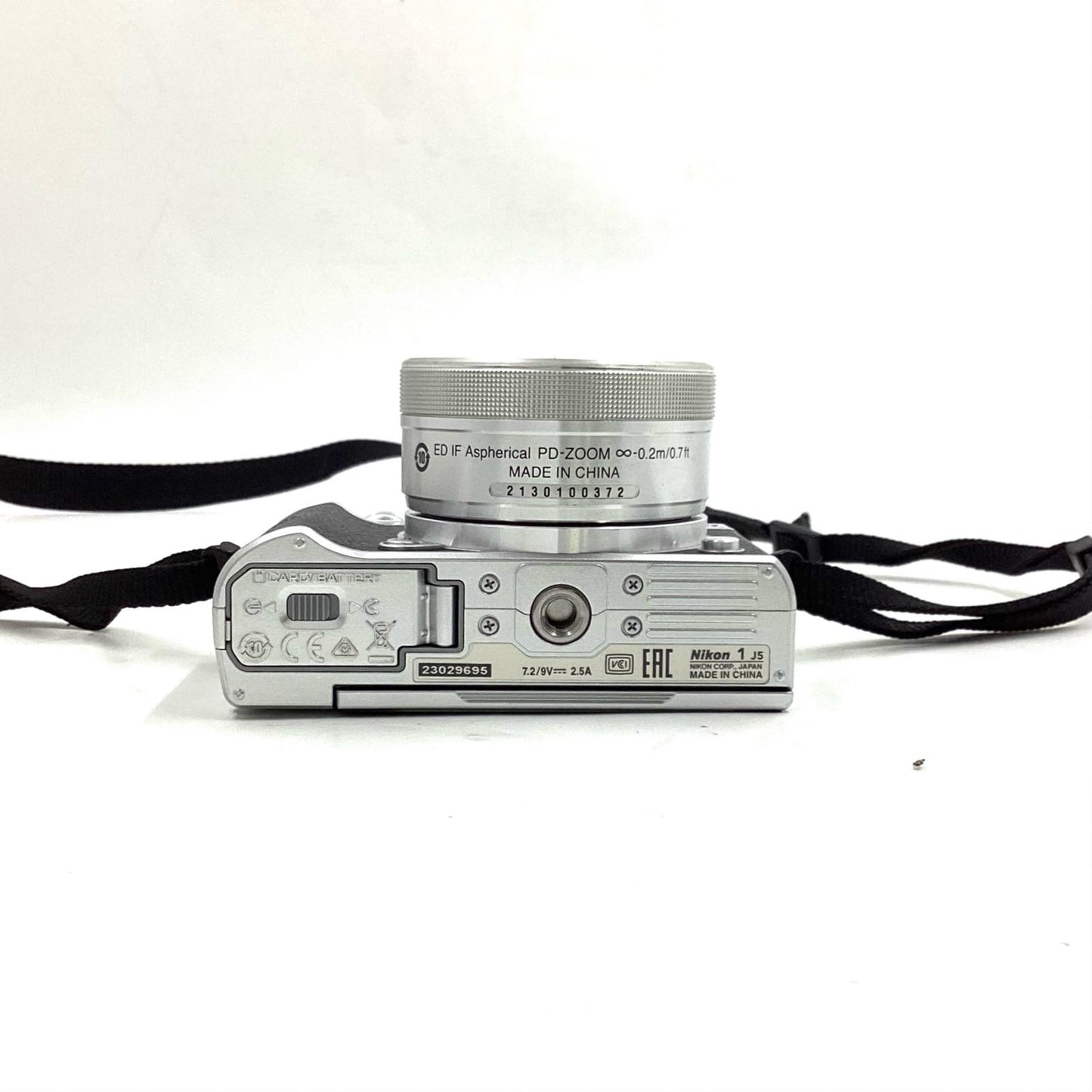 【全額返金保証】【最速発送】Nikon デジタル一眼 Nikon 1 J5 標準パワーズームレンズキット [シルバー] シルバー 美品 動作確認済