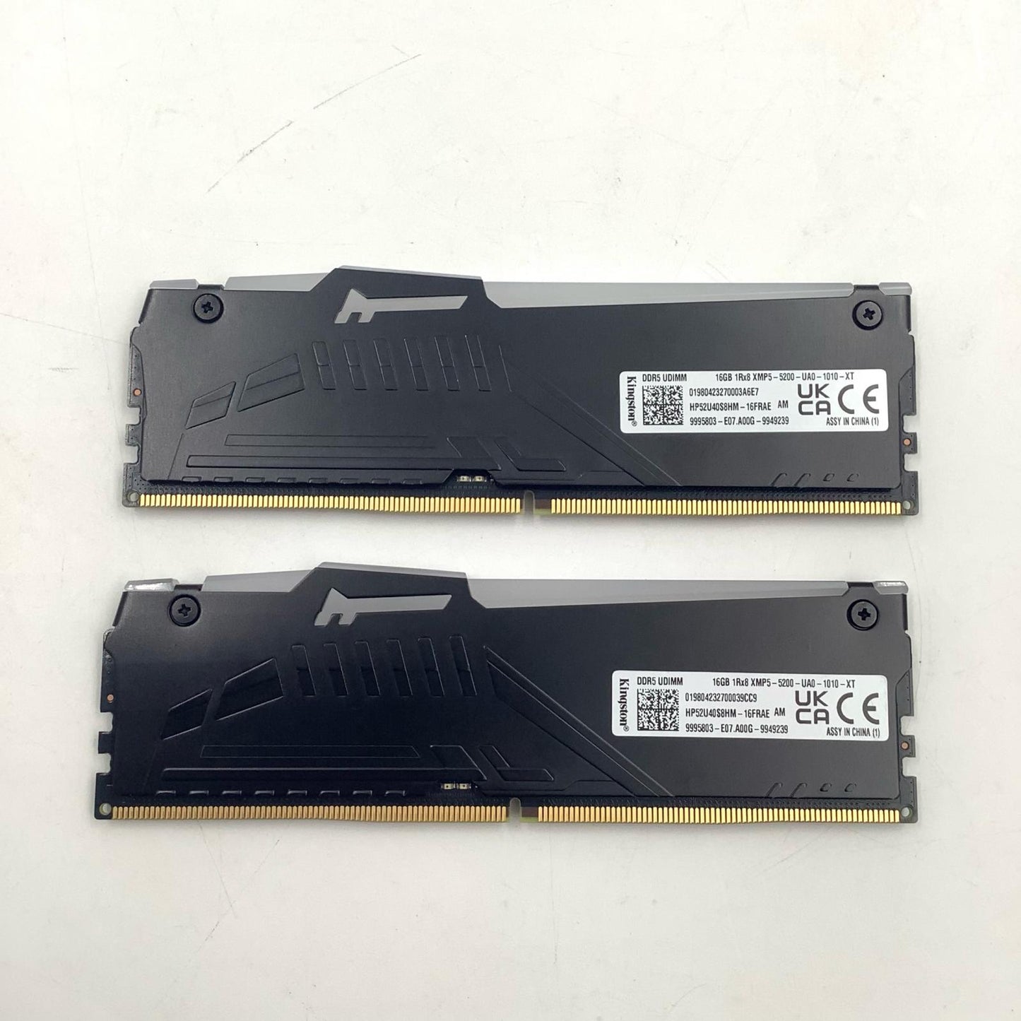 【全額返金保証】【最速発送】Kingston メモリ 16GB DDR5 5200 ×2枚 HP52U40S8HM-16FRA 超美品 動作確認済