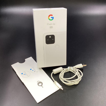 【全額返金保証】【最速発送】Google Pixel 4a 128GB クリアリィホワイト Softbank SIMフリー G025H 白ロム 動作確認済