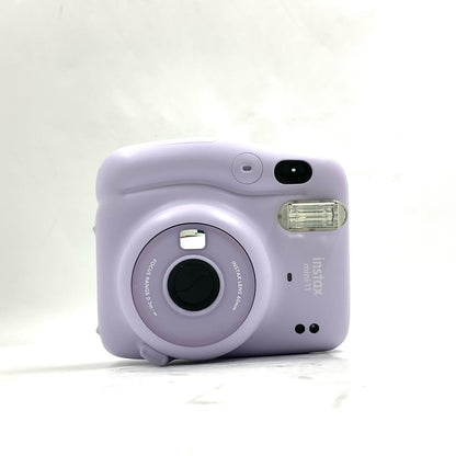 【全額返金保証】【最速発送】FUJIFILM インスタントカメラ チェキ instax mini 11 ライラックパープル 美品 動作確認済