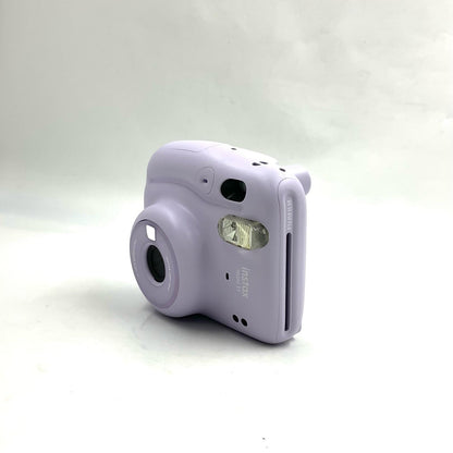 【全額返金保証】【最速発送】FUJIFILM インスタントカメラ チェキ instax mini 11 ライラックパープル 美品 動作確認済