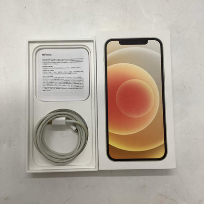【全額返金保証】【最速発送】Apple iPhone iPhone 12 64GB ホワイト 楽天モバイル SIMフリー 白ロム 美品 動作確認済 80%