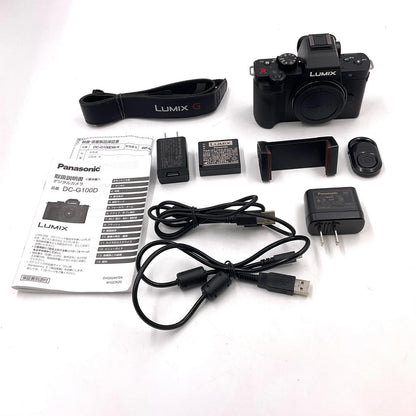 【全額返金保証】【最速発送】Panasonic デジタル一眼 LUMIX DC-G100D 美品 動作確認済