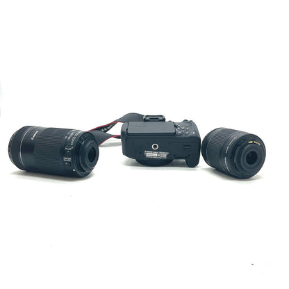 【全額返金保証】【最速発送】Canon デジタル一眼 EOS Kiss X7i / EF-S 55-250mm F4-5.6 IS STM / EF-S 18-55mm F3.5-5.6 IS STM 美品 動作確認済