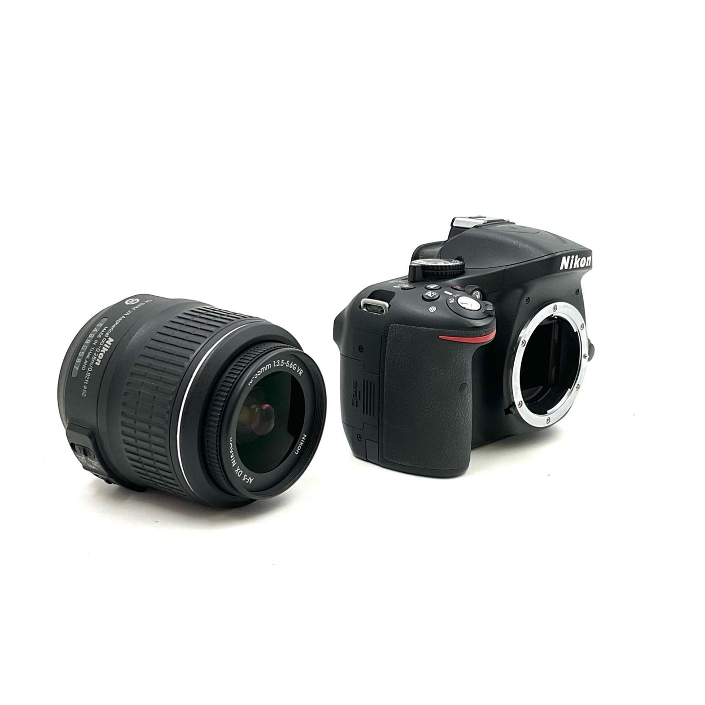 【全額返金保証】【最速発送】Nikon デジタル一眼 D5200 18-55 VR レンズキット [ブラック] ブラック 美品 動作確認済
