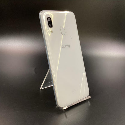 【全額返金保証】【最速発送】SAMSUNG Galaxy A30 64GB ホワイト au SCV43 白ロム 美品 動作確認済