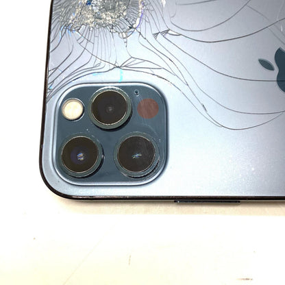 【最速発送】Apple iPhone iPhone 12 Pro 128GB パシフィックブルー Softbank 白ロム【難有】 88%