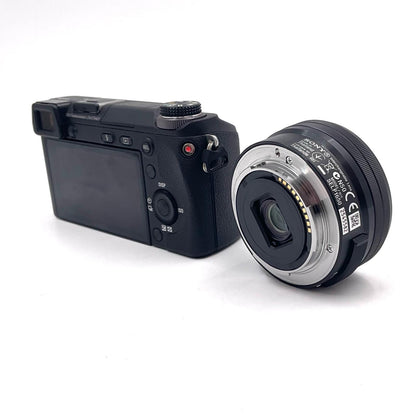 【全額返金保証】【最速発送】Sony デジタル一眼 NEX-6 16-50mm レンズキット ブラック 美品 動作確認済