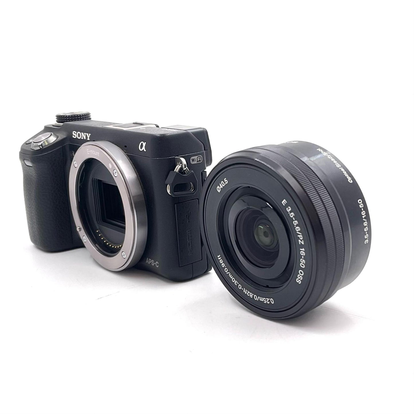 【全額返金保証】【最速発送】Sony デジタル一眼 NEX-6 16-50mm レンズキット ブラック 美品 動作確認済