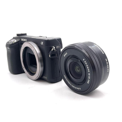 【全額返金保証】【最速発送】Sony デジタル一眼 NEX-6 16-50mm レンズキット ブラック 美品 動作確認済