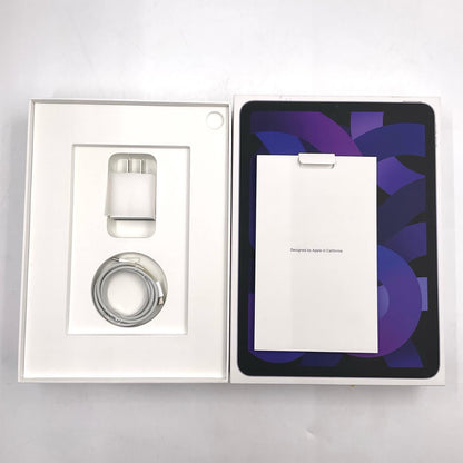 【全額返金保証】【最速発送】Apple iPad Air 10.9インチ 第5世代 256GB パープル Wi-Fi 美品 動作確認済