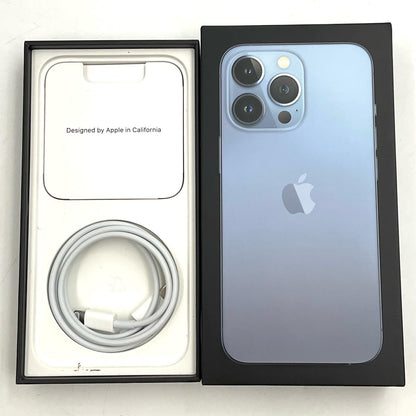 【全額返金保証】【最速発送】Apple iPhone iPhone 13 Pro 128GB シエラブルー docomo 白ロム 動作確認済 76%
