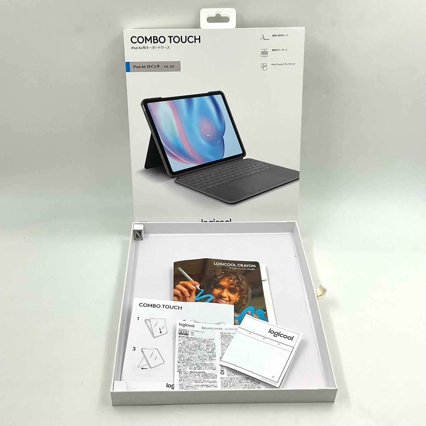 【全額返金保証】【最速発送】Logicool COMBO TOUCH iPad Air 13インチ M2,M3 YU0087 美品 動作確認済