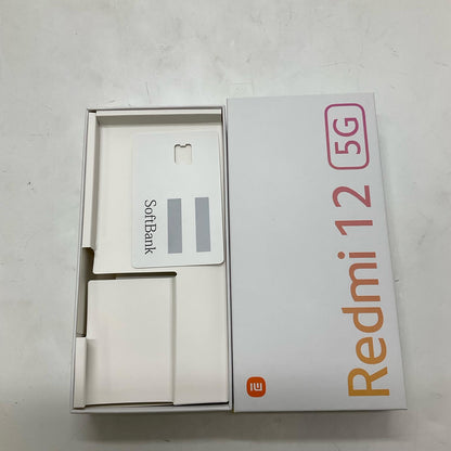 【全額返金保証】【最速発送】Xiaomi Redmi 12 5G 128GB Midnight Black Softbank A401XM 白ロム 美品 動作確認済