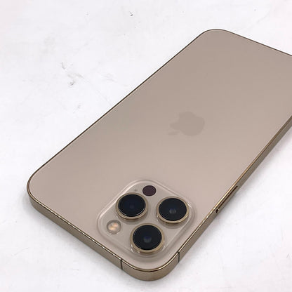 【全額返金保証】【最速発送】Apple iPhone iPhone 12 Pro Max 256GB ゴールド au 白ロム 動作確認済 73%