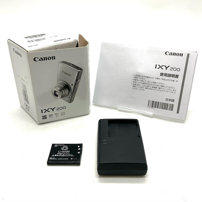 【全額返金保証】【最速発送】Canon コンパクトデジタルカメラ IXY 200 [シルバー] 美品 動作確認済