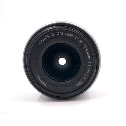【全額返金保証】【最速発送】Canon EF-M15-45mm F3.5-6.3 IS STM [シルバー] 美品 動作確認済
