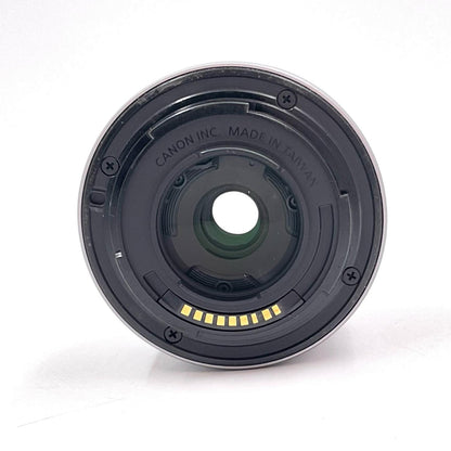 【全額返金保証】【最速発送】Canon EF-M15-45mm F3.5-6.3 IS STM [シルバー] 美品 動作確認済