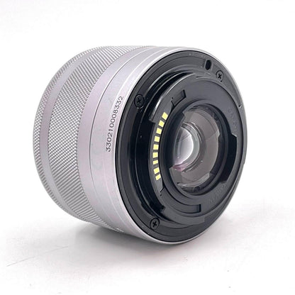 【全額返金保証】【最速発送】Canon EF-M15-45mm F3.5-6.3 IS STM [シルバー] 美品 動作確認済