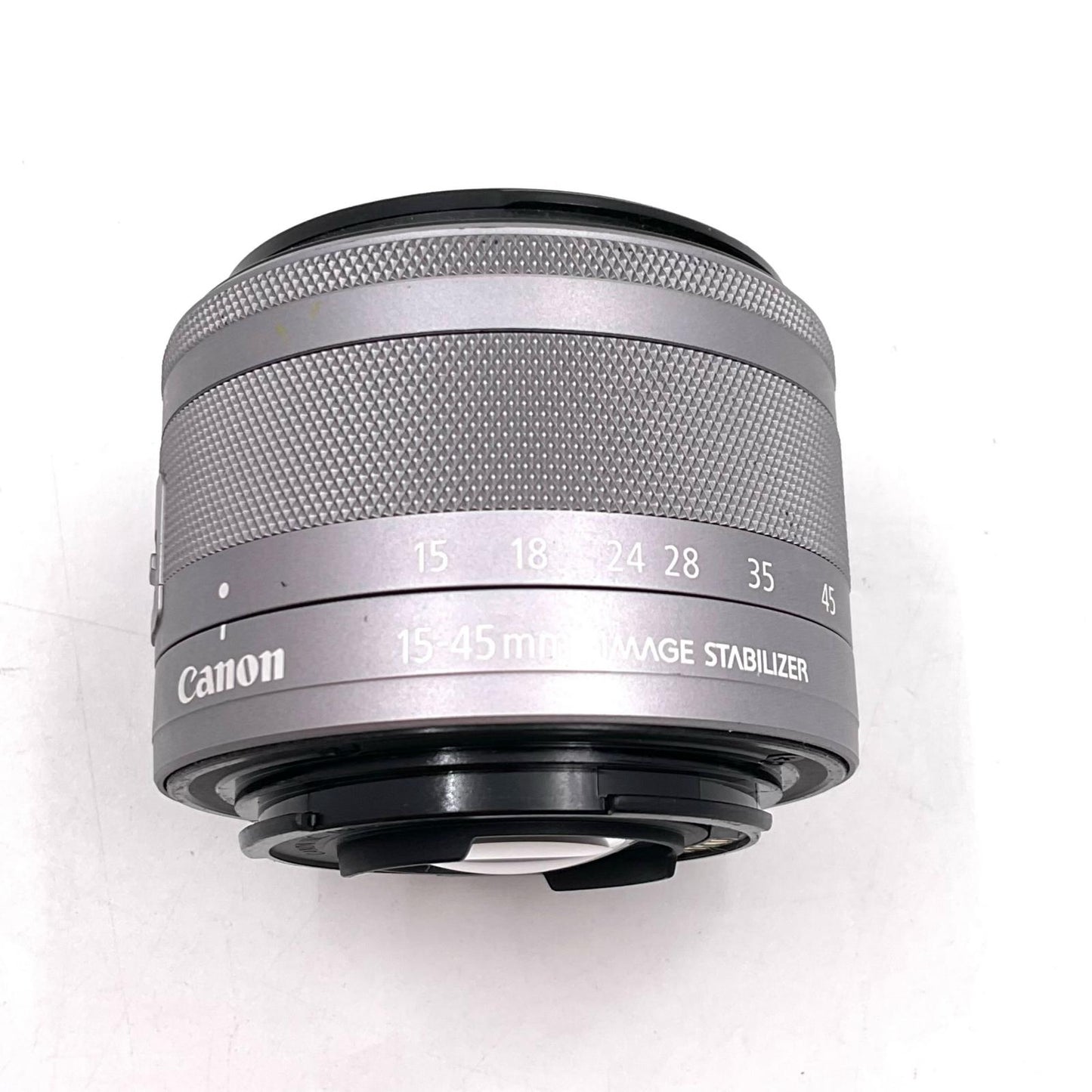 【全額返金保証】【最速発送】Canon EF-M15-45mm F3.5-6.3 IS STM [シルバー] 美品 動作確認済
