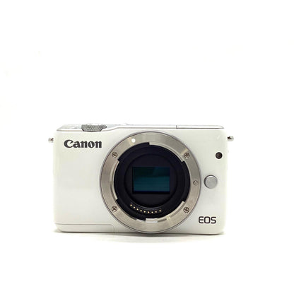 【全額返金保証】【最速発送】Canon デジタル一眼 EOS M10 ボディ [ホワイト] 美品 動作確認済